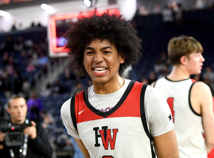 Harvard-Westlake vs. Roosevelt in the CIF Southern Section Open Division boys basketball final at Cal Baptist University on Friday, Feb. 23, 2024.